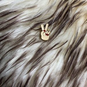 Peace Sign Language Enamel Pin